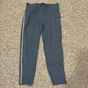 Hatch Maternity Pull On pants with embroidered side detail.